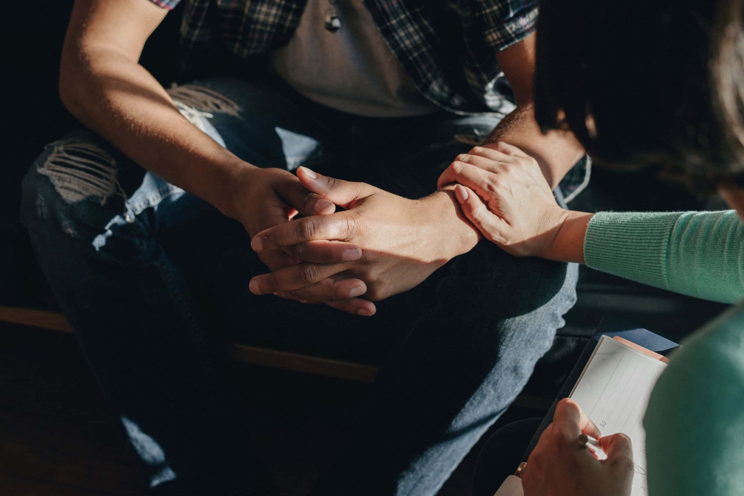 A man in marijuana addiction treatment.