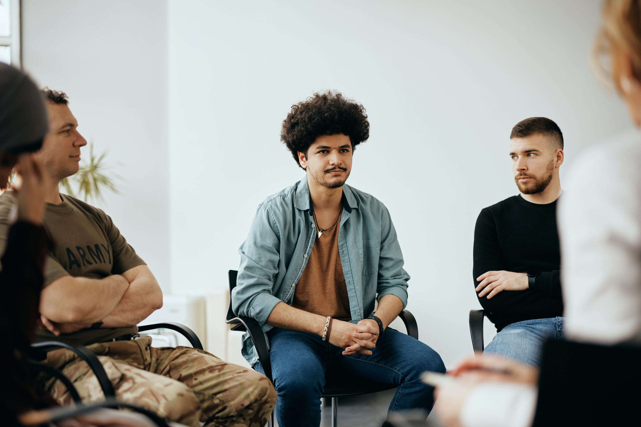 A young person in a depression treatment center.