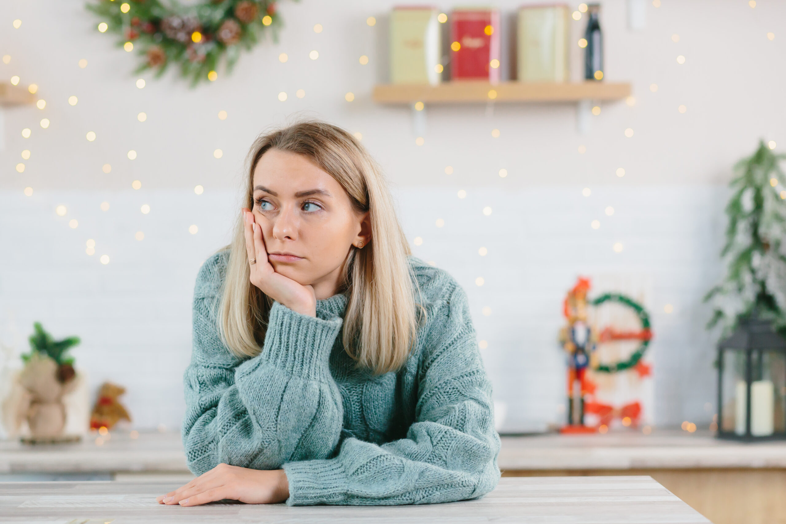 A woman suffering from high functioning depression